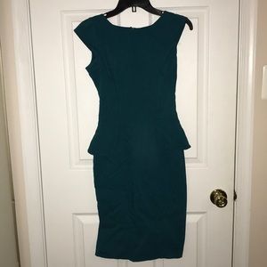 Turquoise Xoxo Dress peplum style